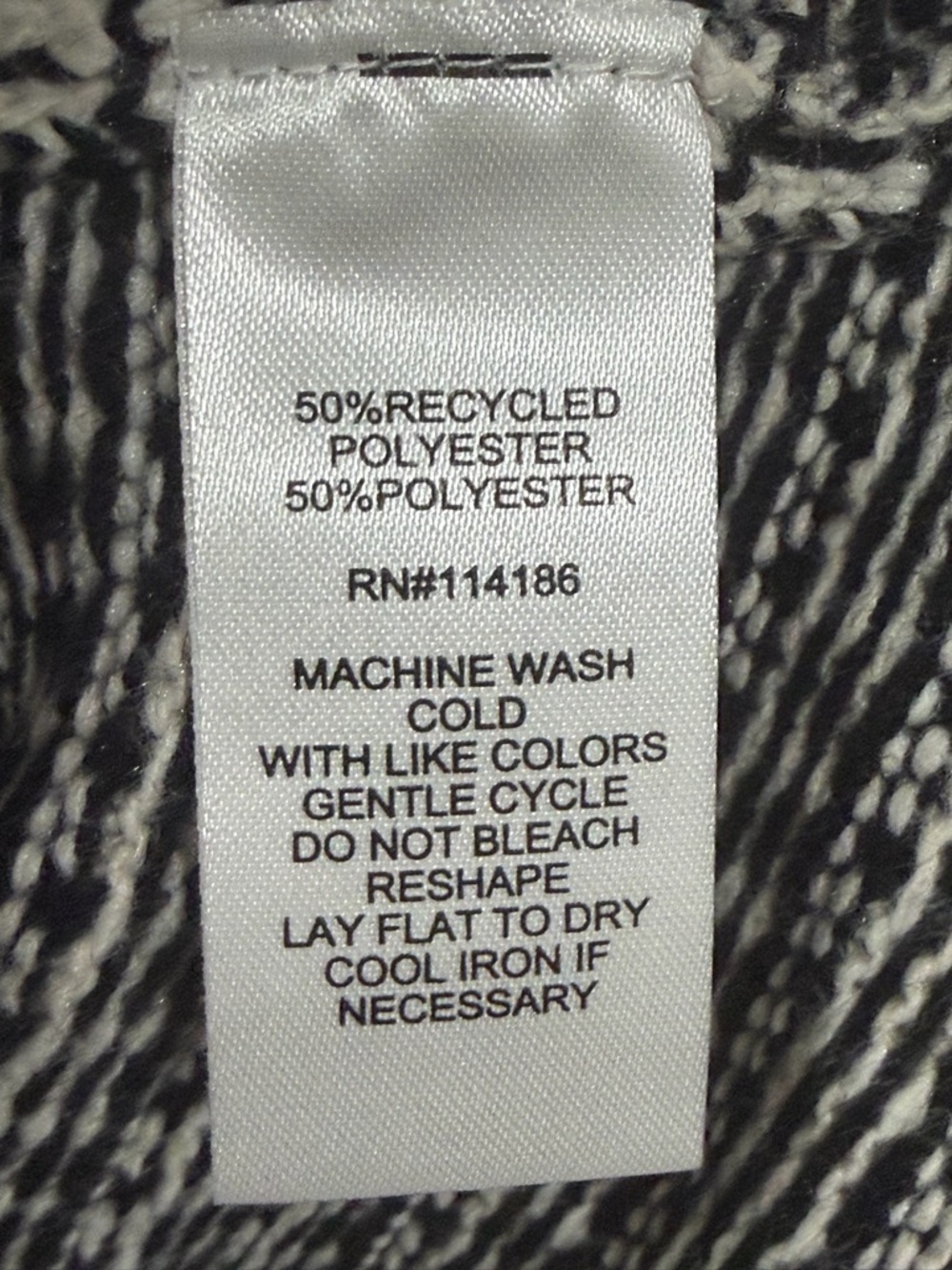 Verve Ami Black and Cream Patterned Turtleneck Sweater Medium NWT - Picture 10 of 11